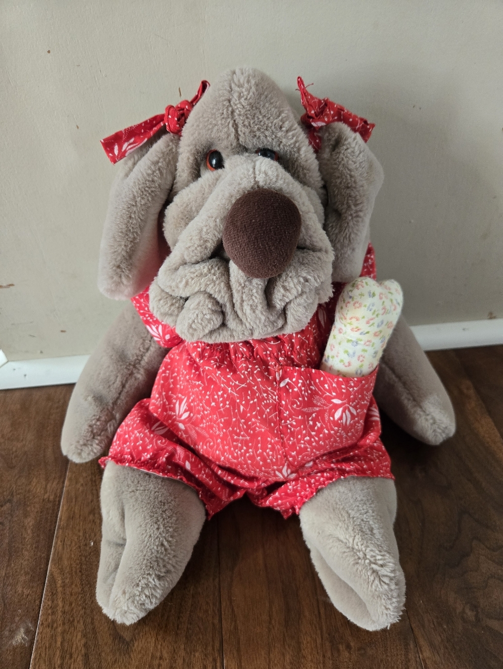 Wrinkles Puppet Dog